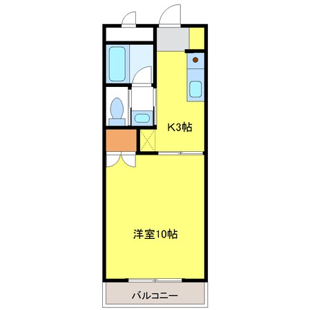 城清水 徒歩3分 1階の物件間取画像